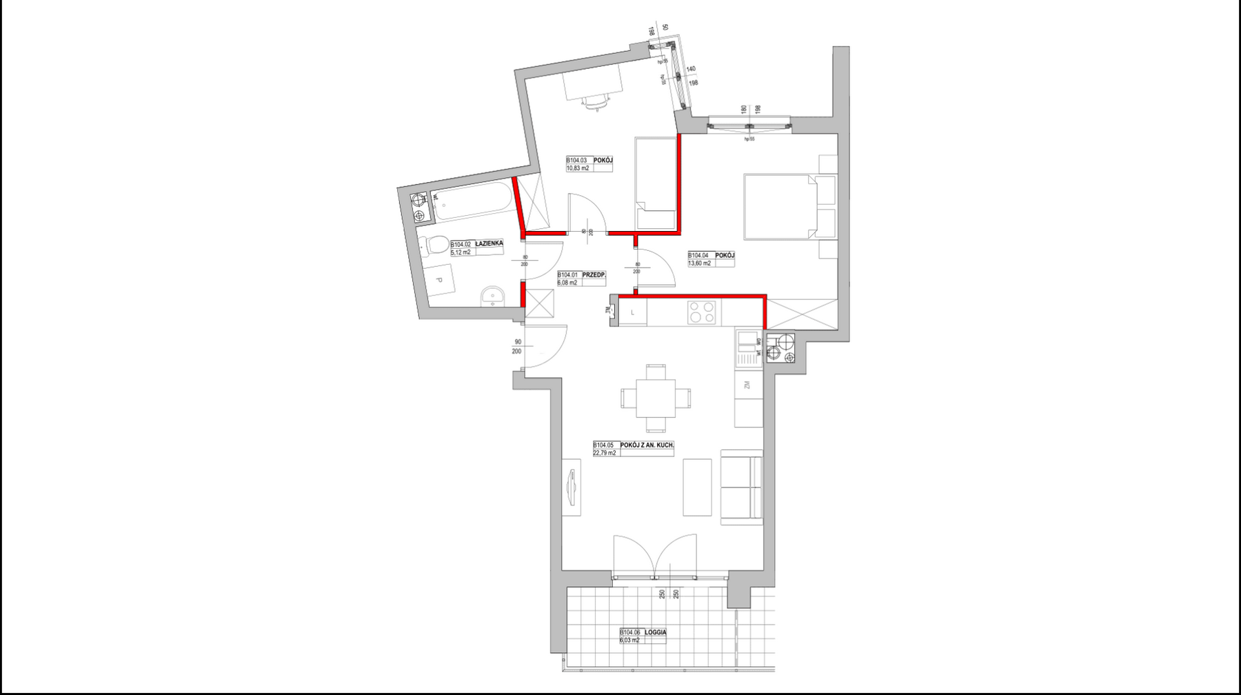 apartment no B104